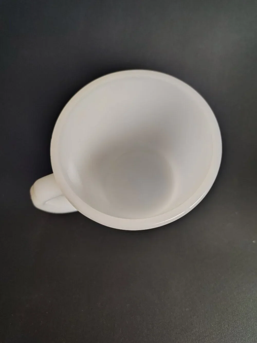 Vintage Anchor Hocking FIRE KING Oven Ware MUG CUP with D Handle; Flat Bottom